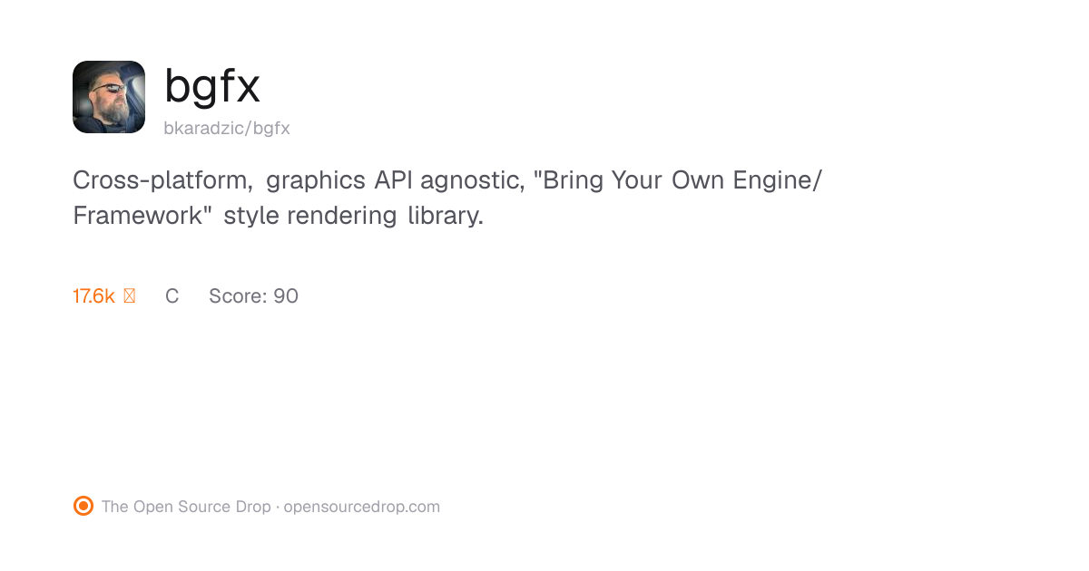 bgfx | The Open Source Drop