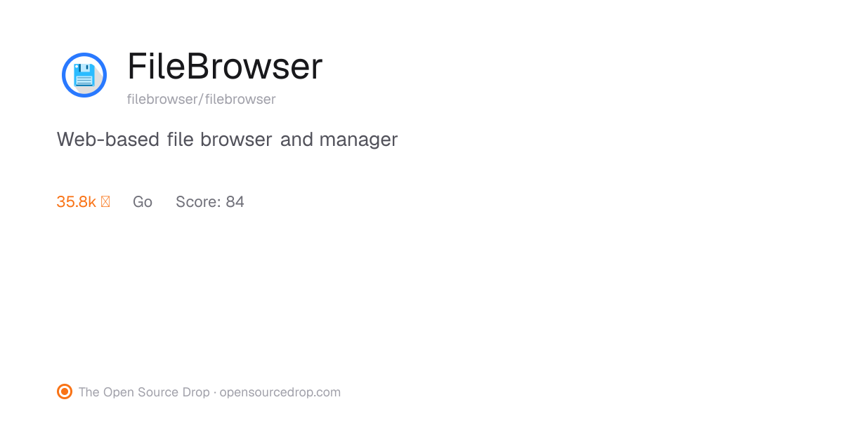 FileBrowser | The Open Source Drop