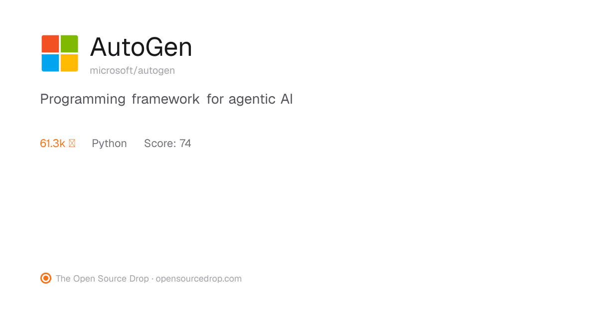 AutoGen | The Open Source Drop